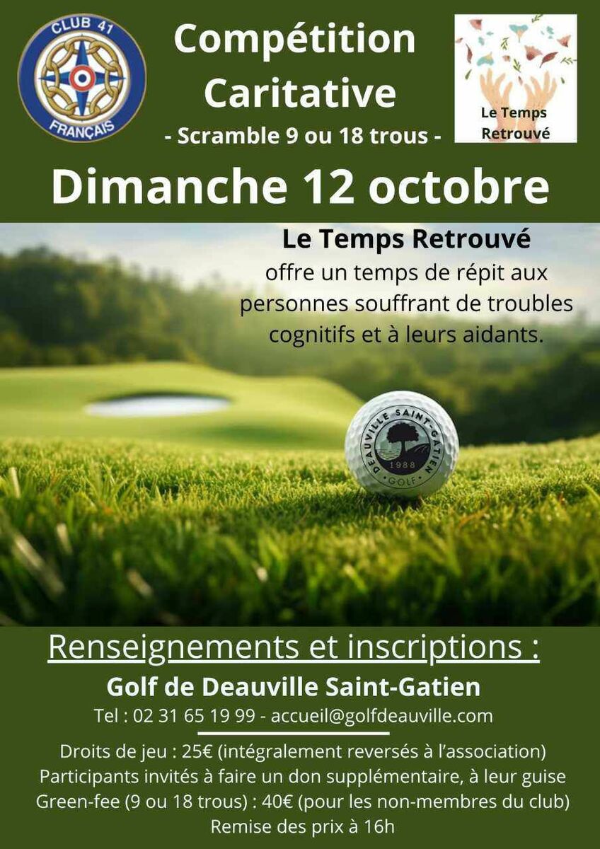 RAPPEL ! COMPETITION CARITATIVE LE 12 OCTOBRE !