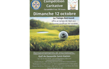 A VOS AGENDAS ! COMPETITION CARITATIVE LE 12 OCTOBRE